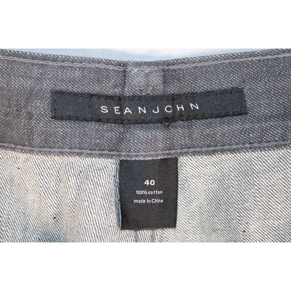 Sean John Garvey Jeans Mens 40x26 Black Wash Wide Loose Baggy Y2K Hip Hop Denim